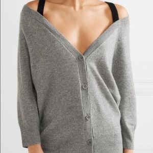 [Like New!] Luxurious Theory cashmere off shoulder cardigan